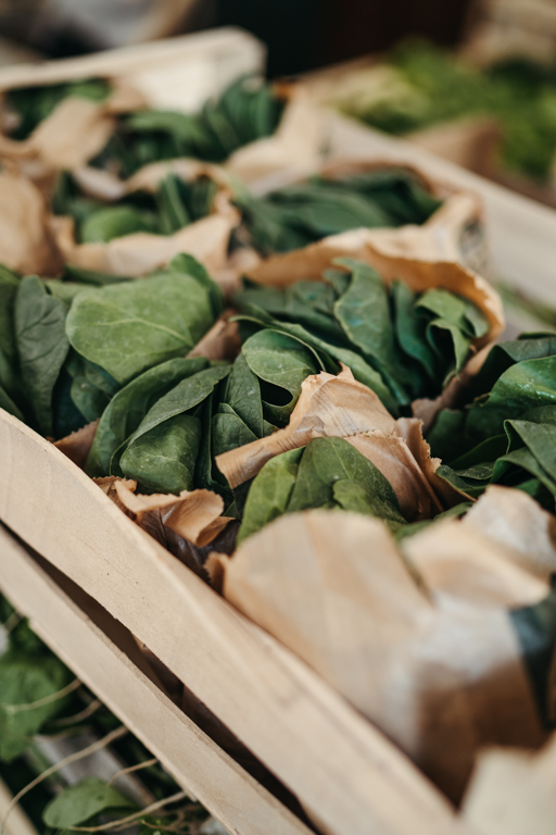 Recette de salade d’épinards, oignons nouveaux et pois chiches par Les Résistants